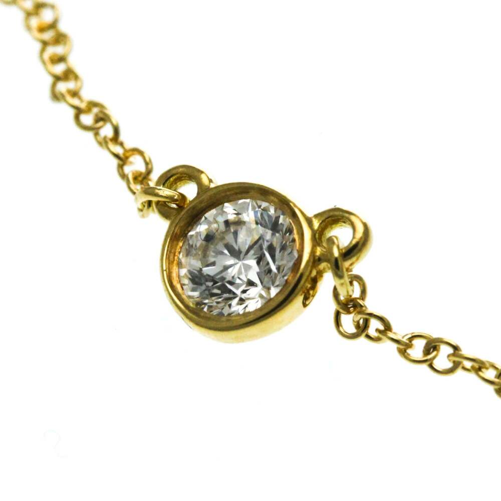 TIFFANY Authentic 18k Gold Diamond Necklace - Picture 4 of 15